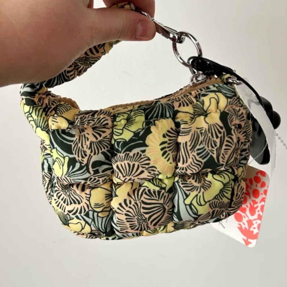 NWT Micro pouch Free People FP Movement Quilted color dense floral mini
